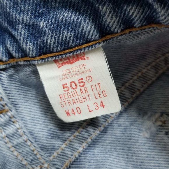 Levi's 505 Blue Jeans - Vintage - Orange Tab - Mad - Picture 11 of 11